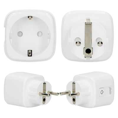 Alecto SMART-PLUG10 - Smart wifi tussenstekker, 16A, 3680W, 4 pack, wit