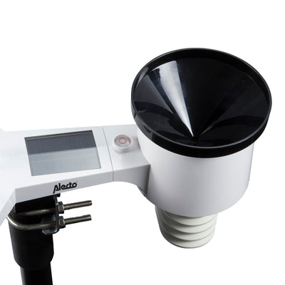 Alecto WS-5500 - Professioneel 8 in 1 wifi weerstation met app en draadloze buitensensor, zwart