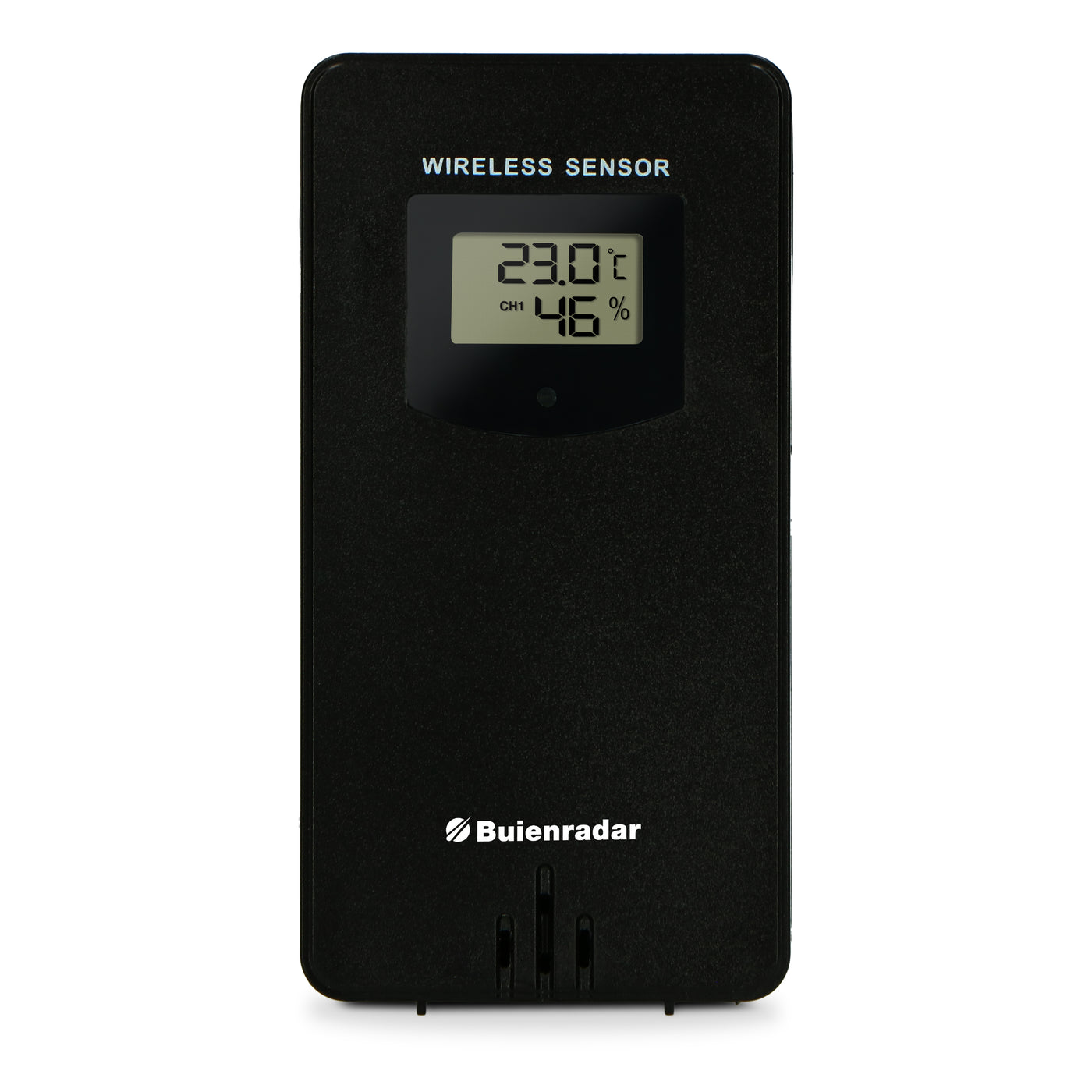 Buienradar BR900 - 3 in 1 Wifi weerstation met app en draadloze buitensensor, zwart