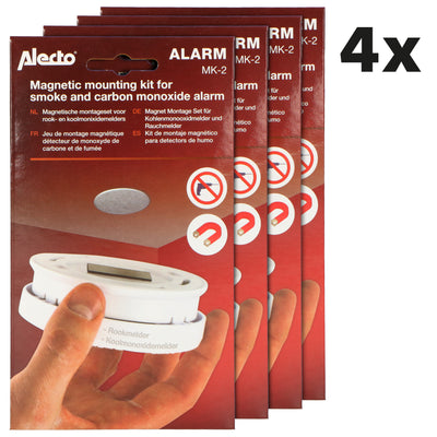 Alecto MK-2 QUADSET Montageset tbv rookmelders - Melders ophangen zonder boren!