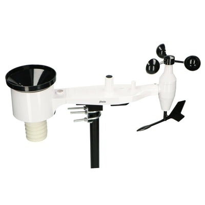 Alecto WS5200 - Professioneel 6 in 1 wifi weerstation met app en draadloze buitensensor, zwart