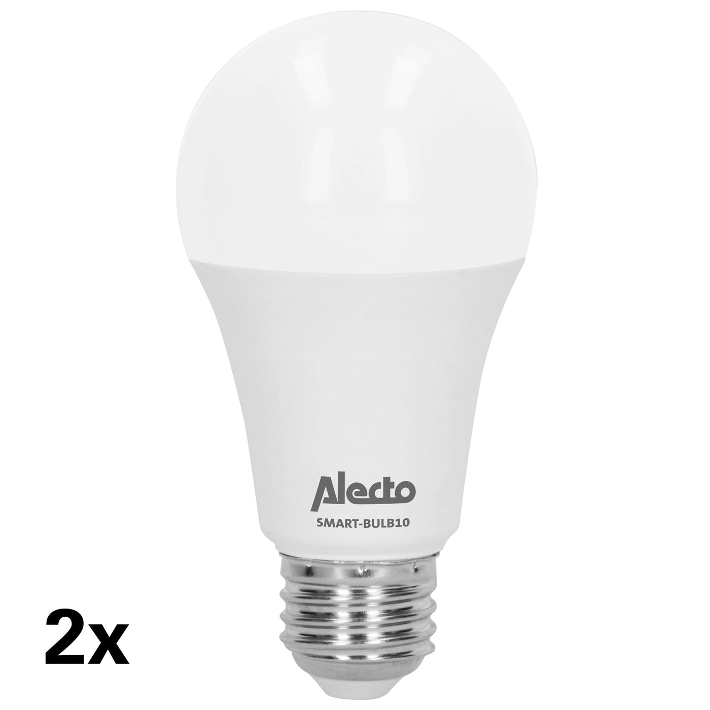Alecto SMART-BULB10 DUO - Smart wifi LED lamp, 2 pack, wit