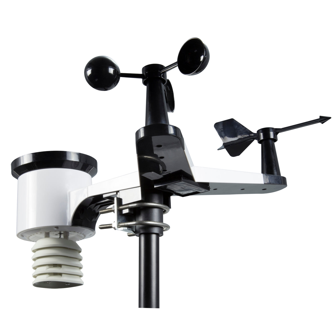 Alecto WS-5500 - Professioneel 8 in 1 wifi weerstation met app en draadloze buitensensor, zwart