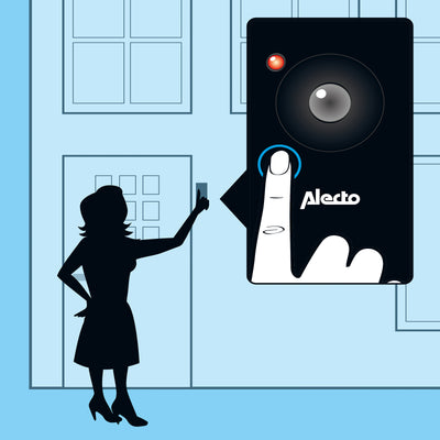 Alecto DVC-1000 - Wifi deurbel met camera, zwart
