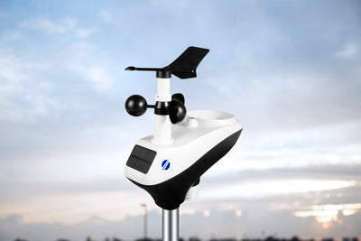 Buienradar BR-1800 - Professioneel weerstation met draadloze buitensensor, wit