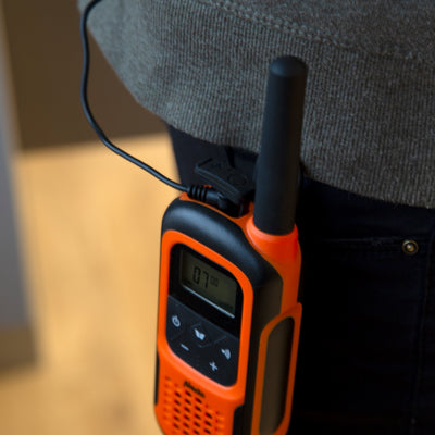 Alecto FRH-10 - Airtube headset walkie talkie, zwart