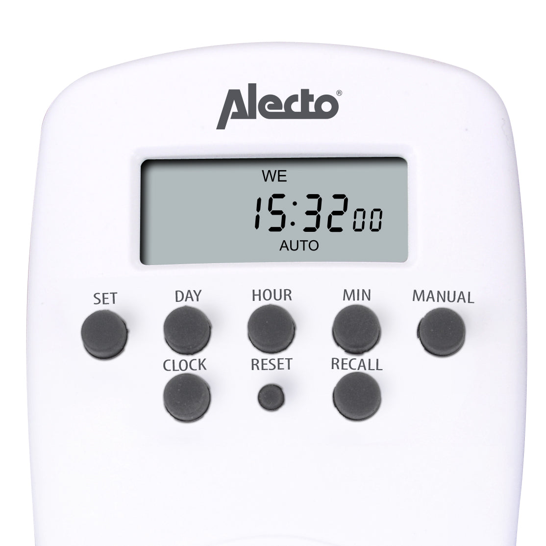 Alecto DTS-814 - Digitale tijdschakelklok, wit