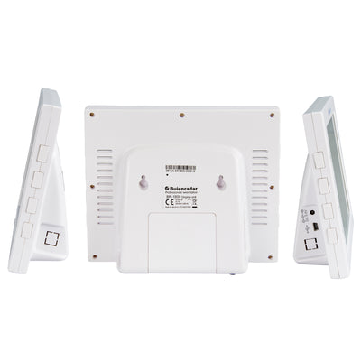 Buienradar BR-1800 - Professioneel weerstation met draadloze buitensensor, wit