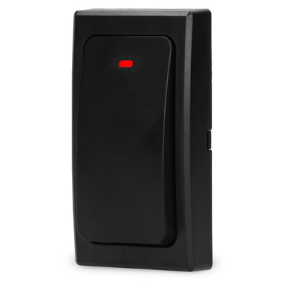 Alecto ADB30ZT - Draadloze deurbel zonder batterijen, zwart