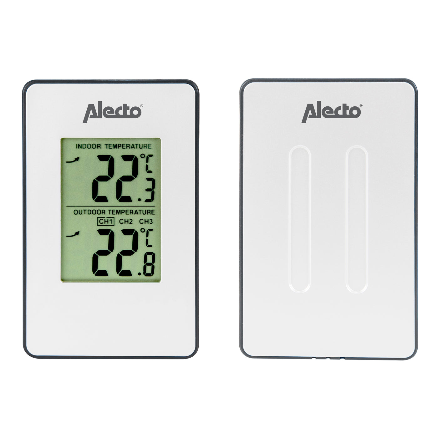 Alecto WS-1050 - Weerstation met draadloze buitensensor, wit