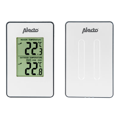 Alecto WS-1050 - Weerstation met draadloze buitensensor, wit