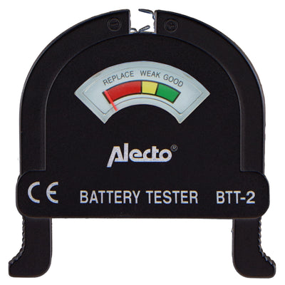 Alecto BTT-2 - Compacte universele batterijtester voor AA, AAA, C, D, 9V batterijen